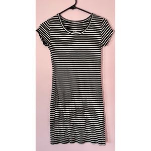 Black & White T-Shirt Dress
